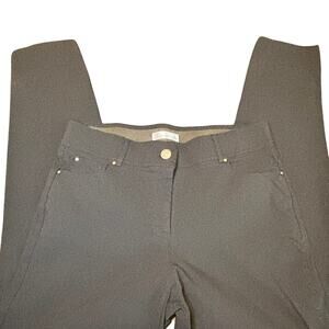 89th + Madison Women’s Black Stretch Dress Pants Size 10 Straight Leg